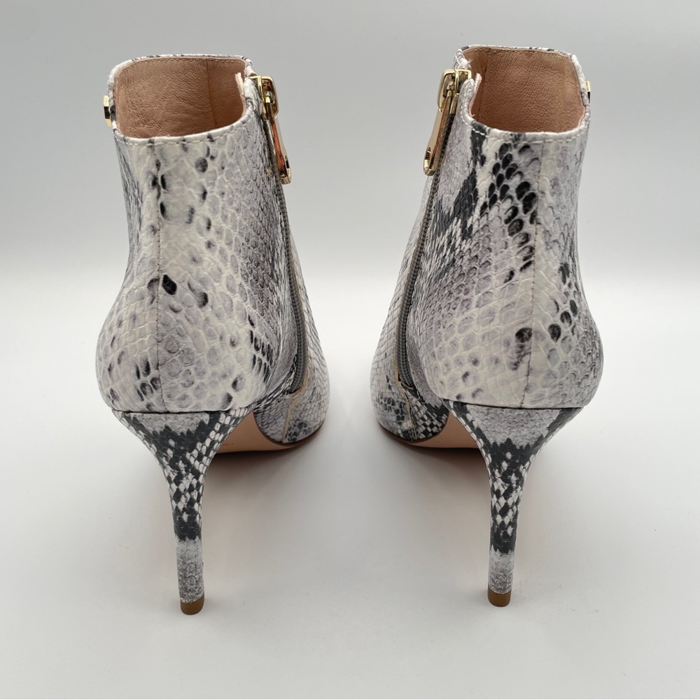 LOUISE ET CIE SID Black White Snake POINTY TOE BOOTS Womens Size 7 - Picture 6 of 12